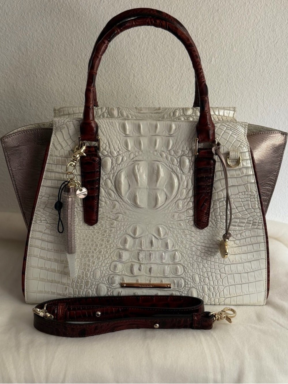 NWT Brahmin Priscilla Satchel